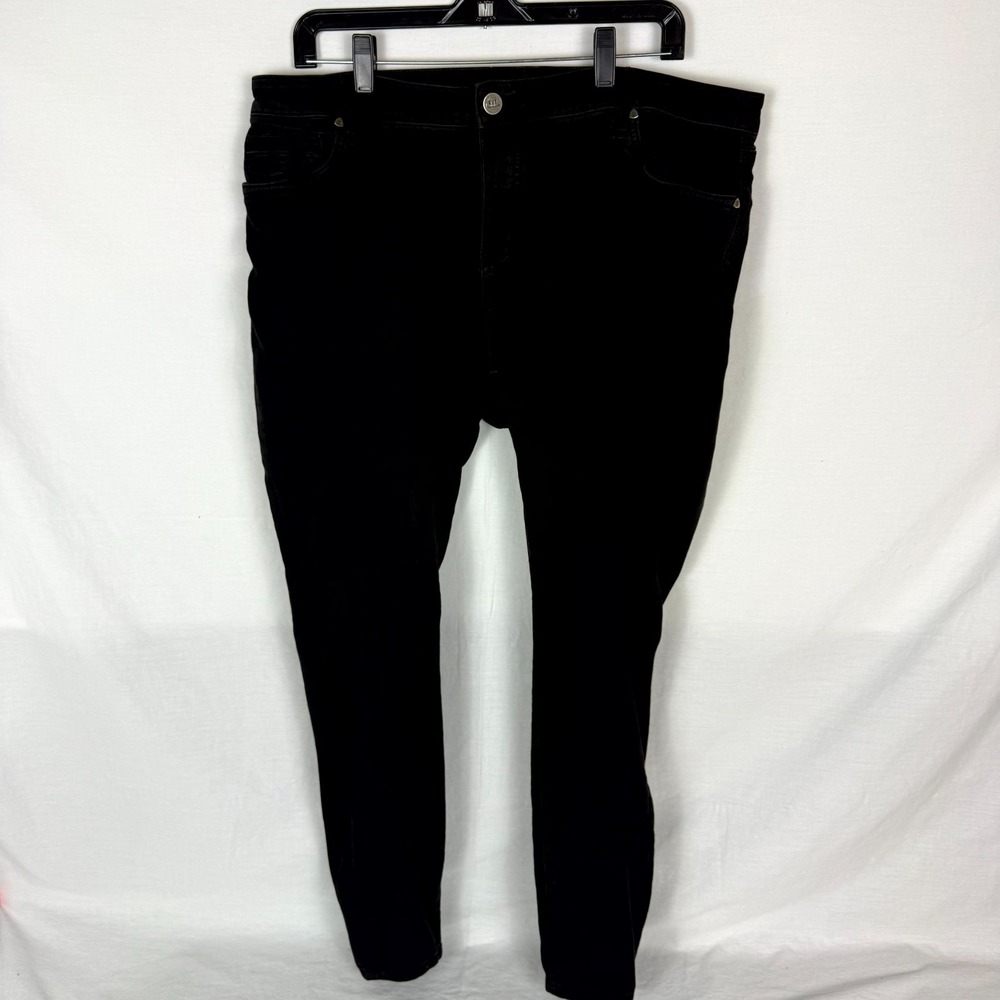 Kut from the Kloth Jeans Women's Size 16W Black Skinny Fit Dark Wash 5 Pocket